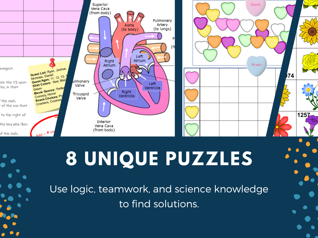 Valentine's Day Science Escape Room - Season 1 - 6th 7th 8th Grade Science Review Activity