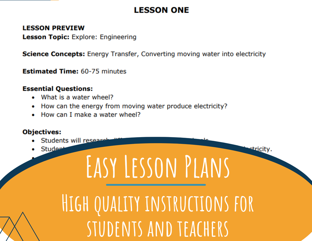 STEM Challenge - Project Uncharted Waters - Build a Water Wheel for Energy