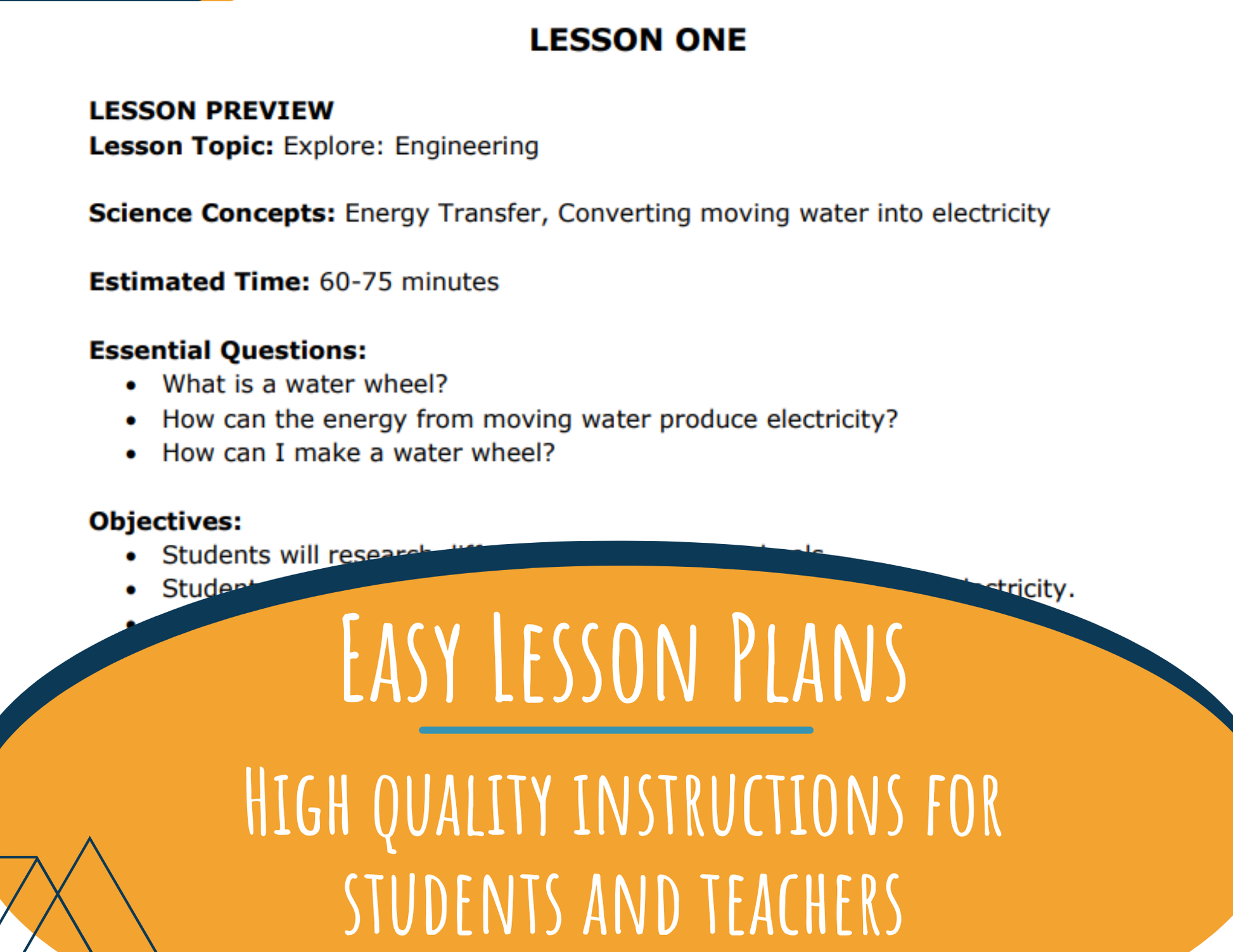 STEM Challenge - Project Uncharted Waters - Build a Water Wheel for Energy