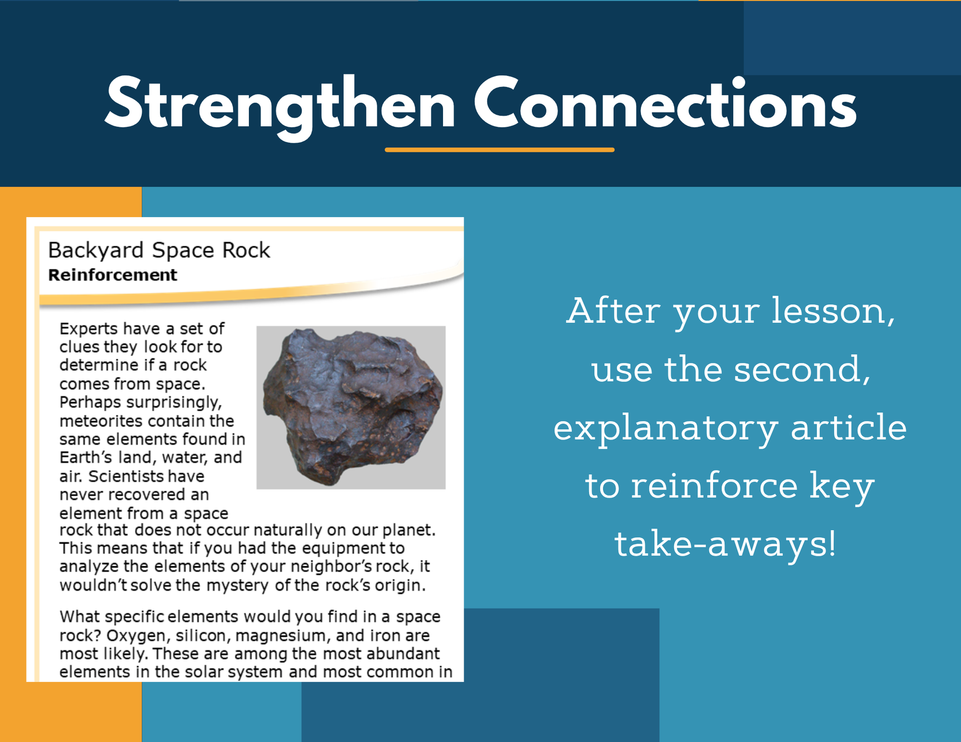 Amazing Anchors Elements of Earth (Backyard Space Rocks) - MS 6-8