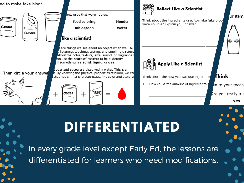 STEM Starters - Perfect Fake Blood - No-Prep PreK-8