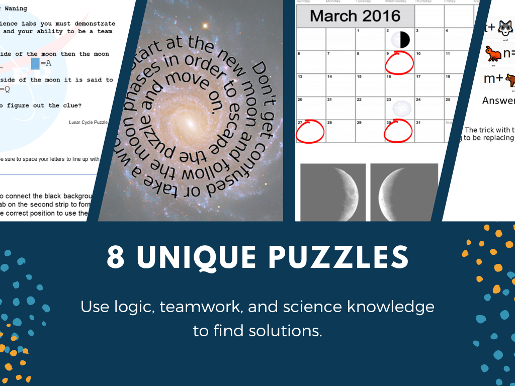 Lunar Cycle Escape Room - 6th 7th 8th Grade Science Review Activity