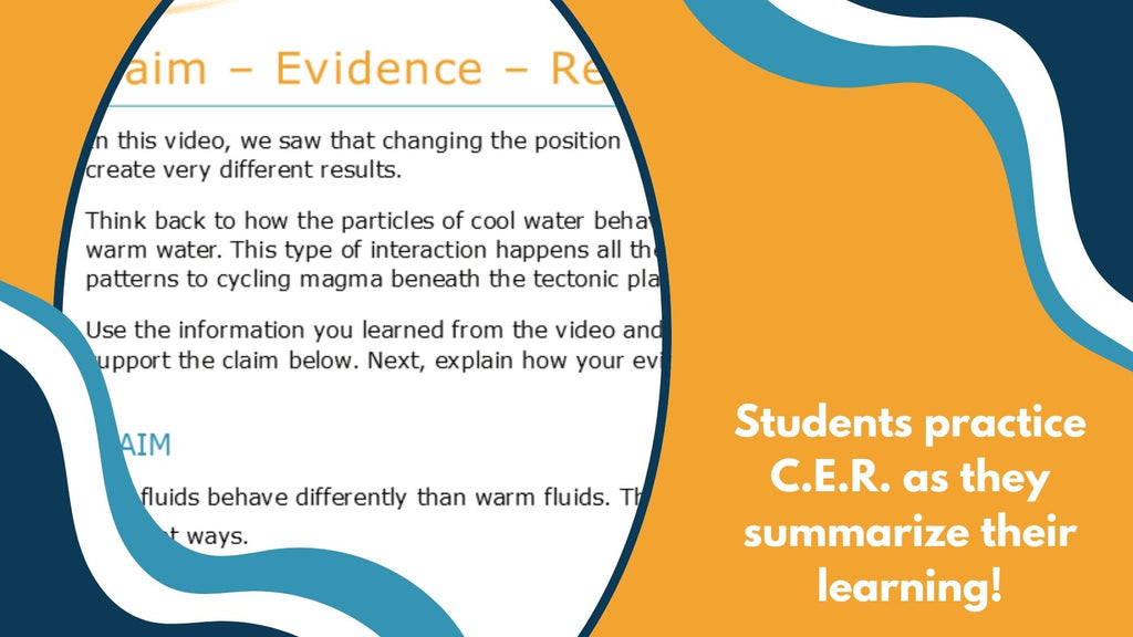 Colorful Convection Currents - Spangler Video Worksheets with CER