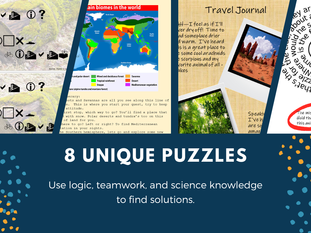 Biomes Escape Room - 6th 7th 8th Grade Science Review Activity