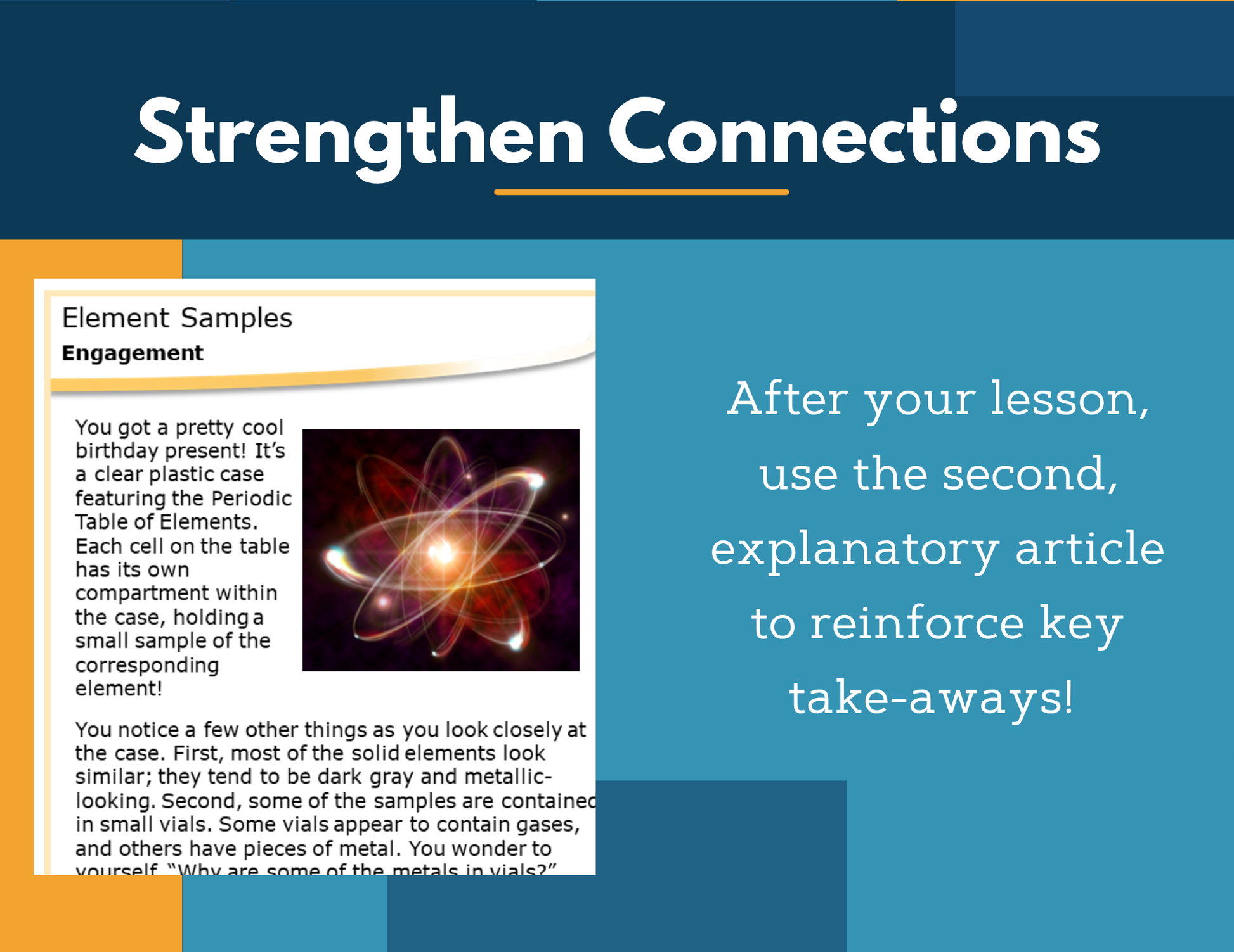 Amazing Anchors Chemical Bonds (Element Samples) - MS 6-8