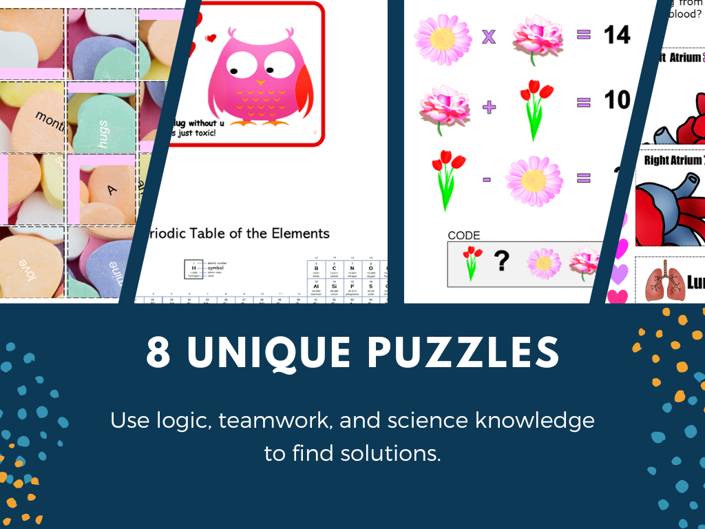 Valentine's Day Science Escape Room - Season 2 - 6th 7th 8th Grade Science Review Activity