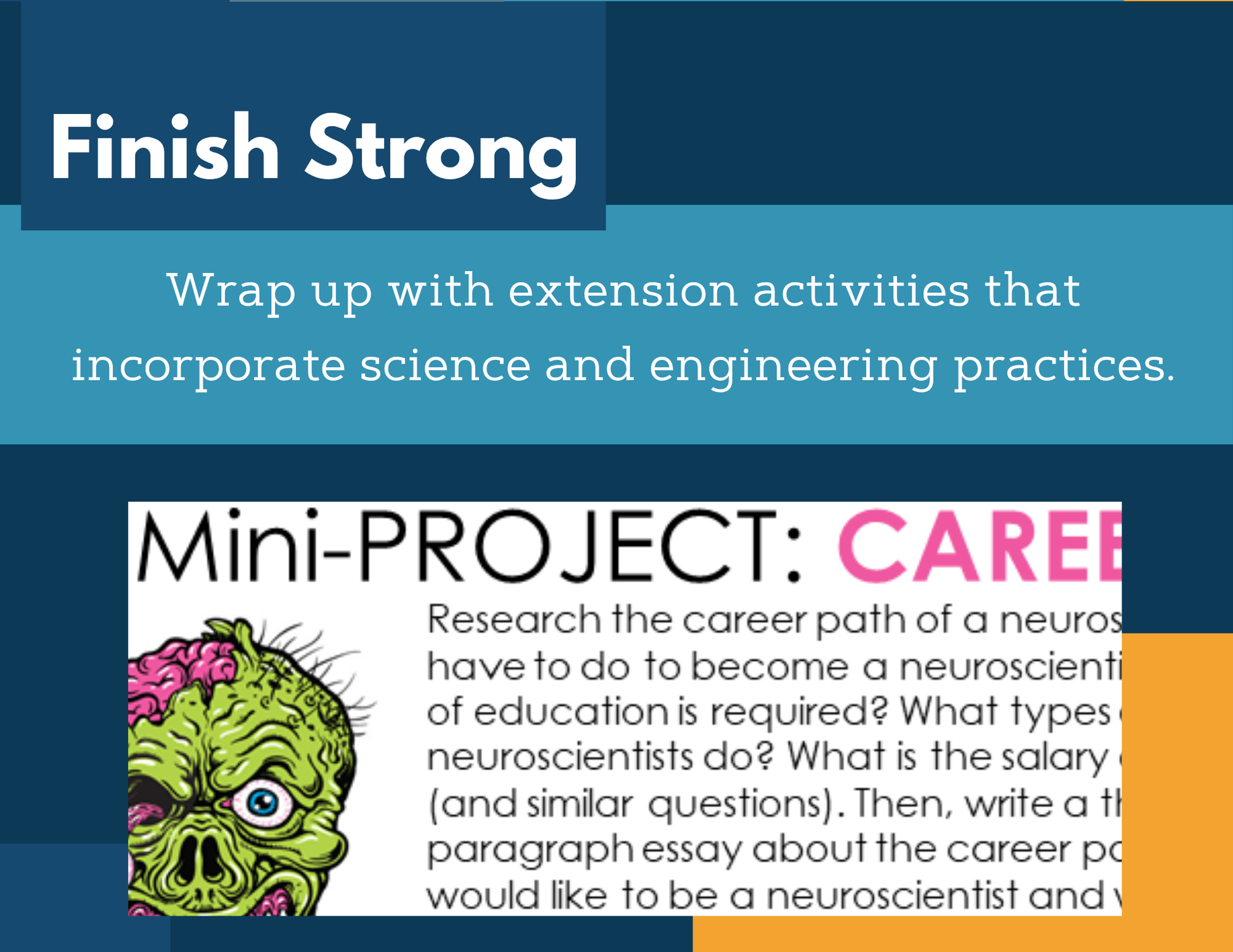 MS 6th 7th 8th Science Reading Comprehension Passages - Zombie Brains