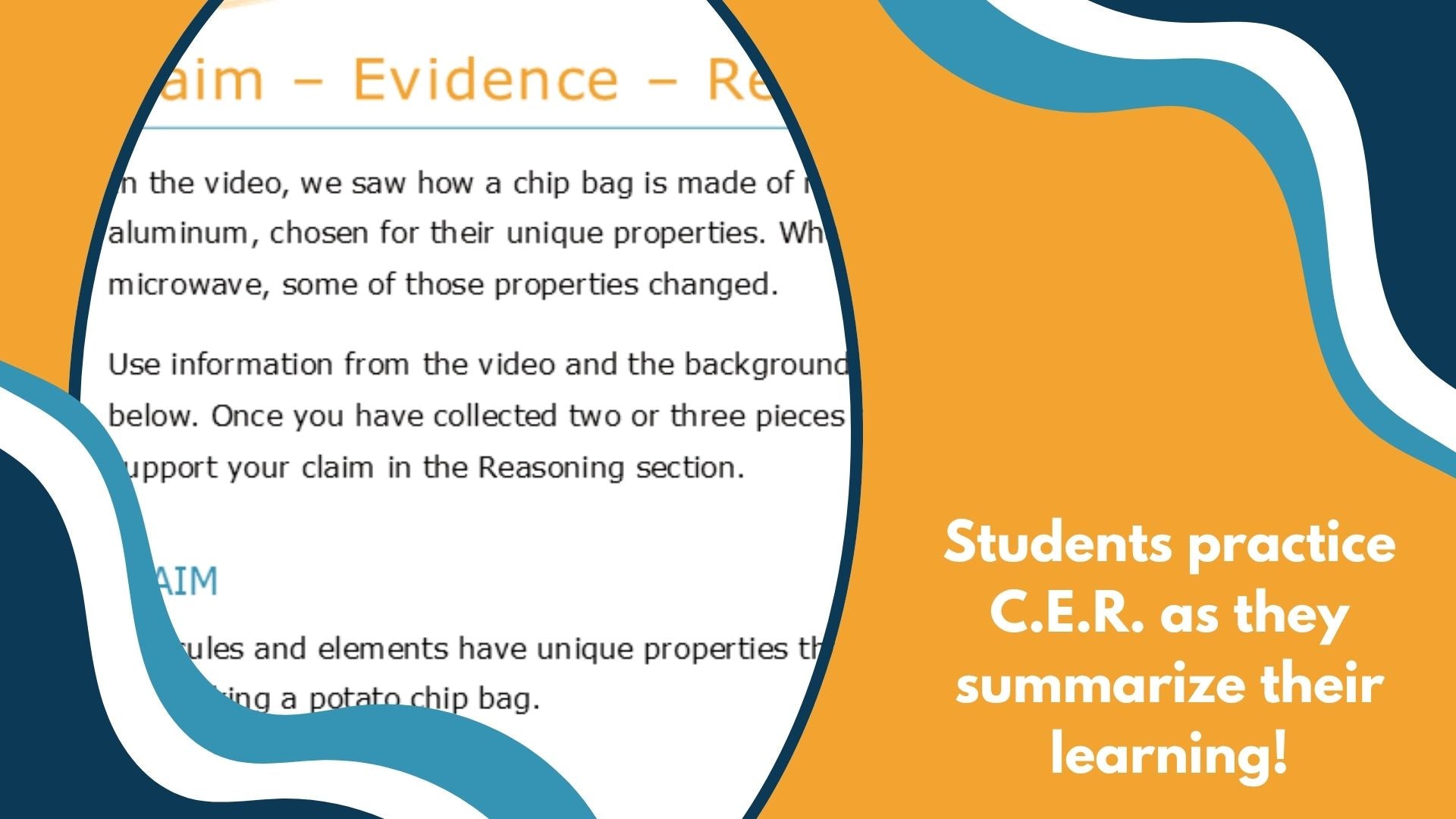 Shrinking Chip Bag - Spangler Video Worksheets with CER