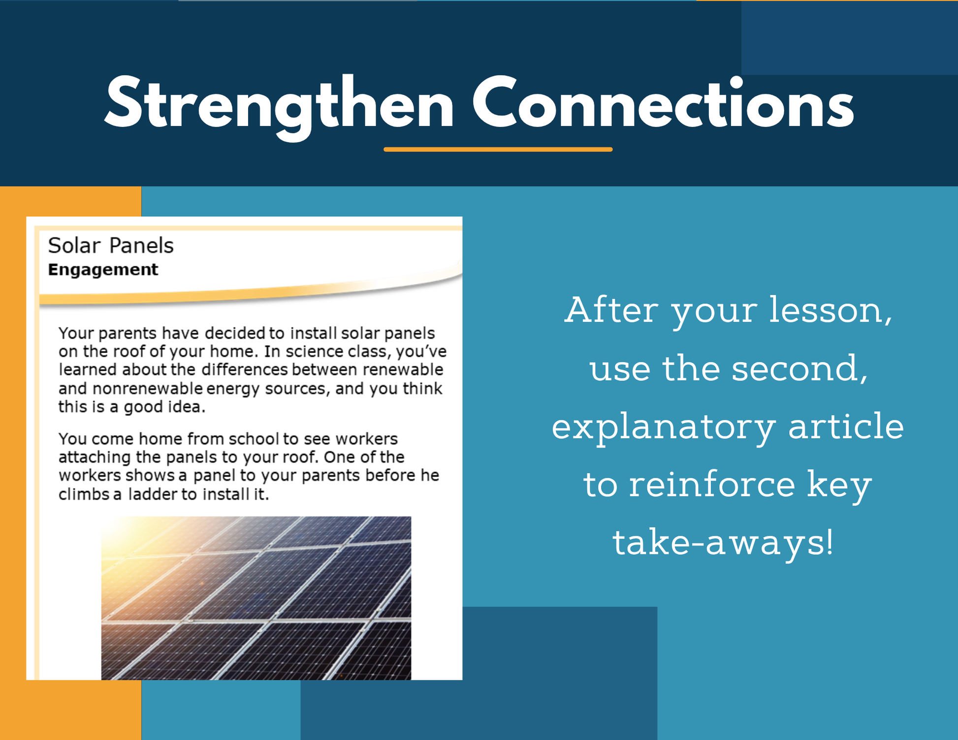 Amazing Anchors Synthetic Materials (Solar Panels ) - NGSS MS PS1-3