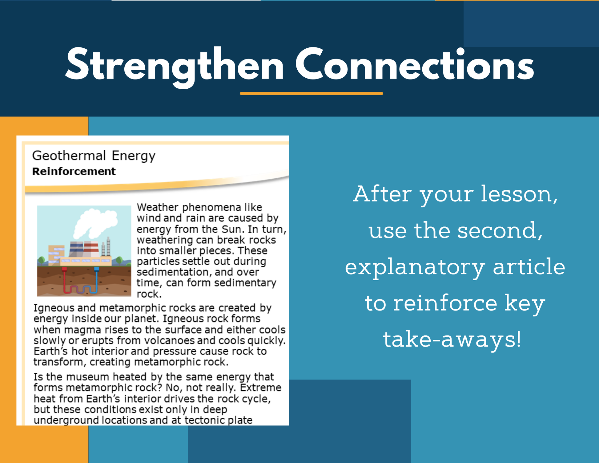 Amazing Anchors Cycling of Earth's Materials (Geothermal Energy) - NGSS MS ESS2-1
