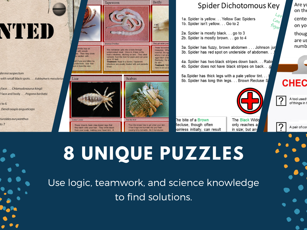 Dichotomous Keys Escape Room - 6th 7th 8th Grade Science Review Activity