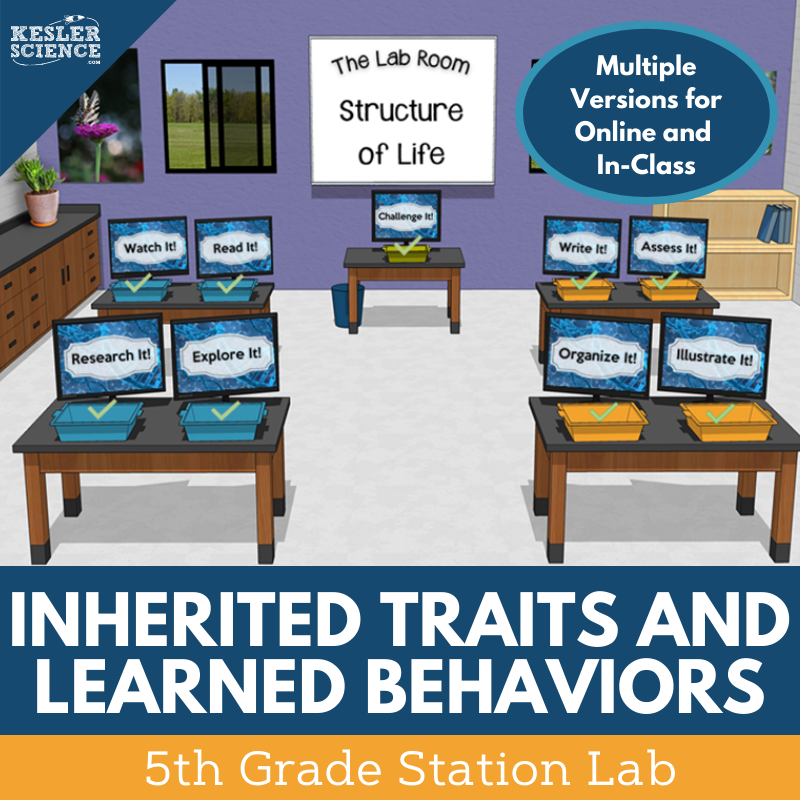 Inherited Traits & Learned Behaviors - Student-Led Station Lab - 5th Grade