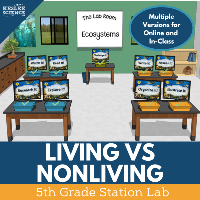 Living vs Nonliving - Student-Led Station Lab - 5th Grade