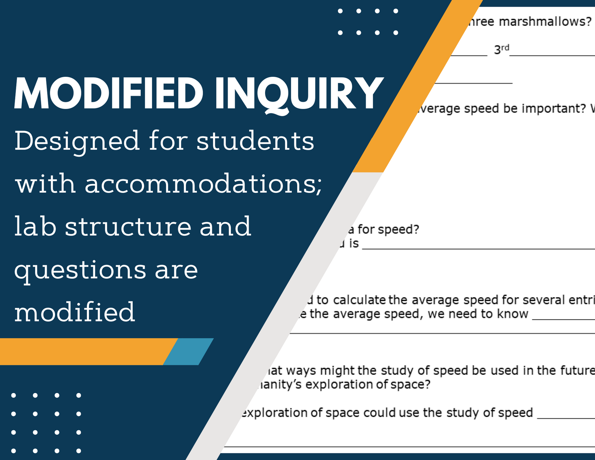 Average Speed Inquiry Lab - MS 6-8 Science TEKS