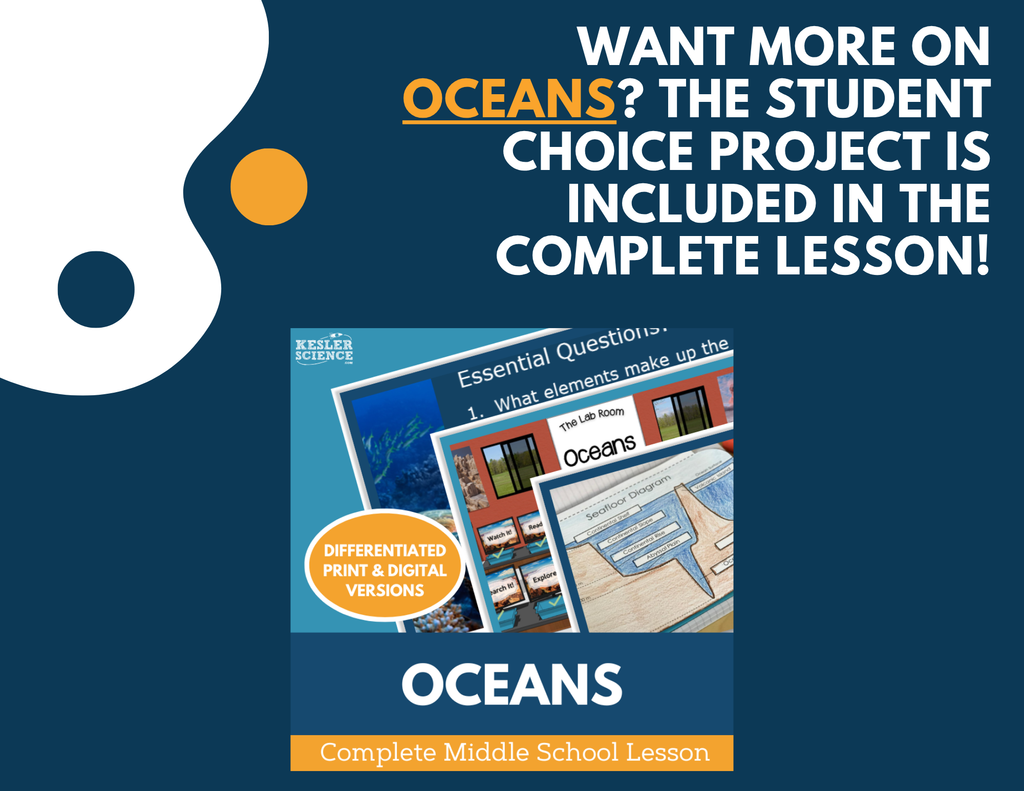 Oceans - Student Choice Projects - MS