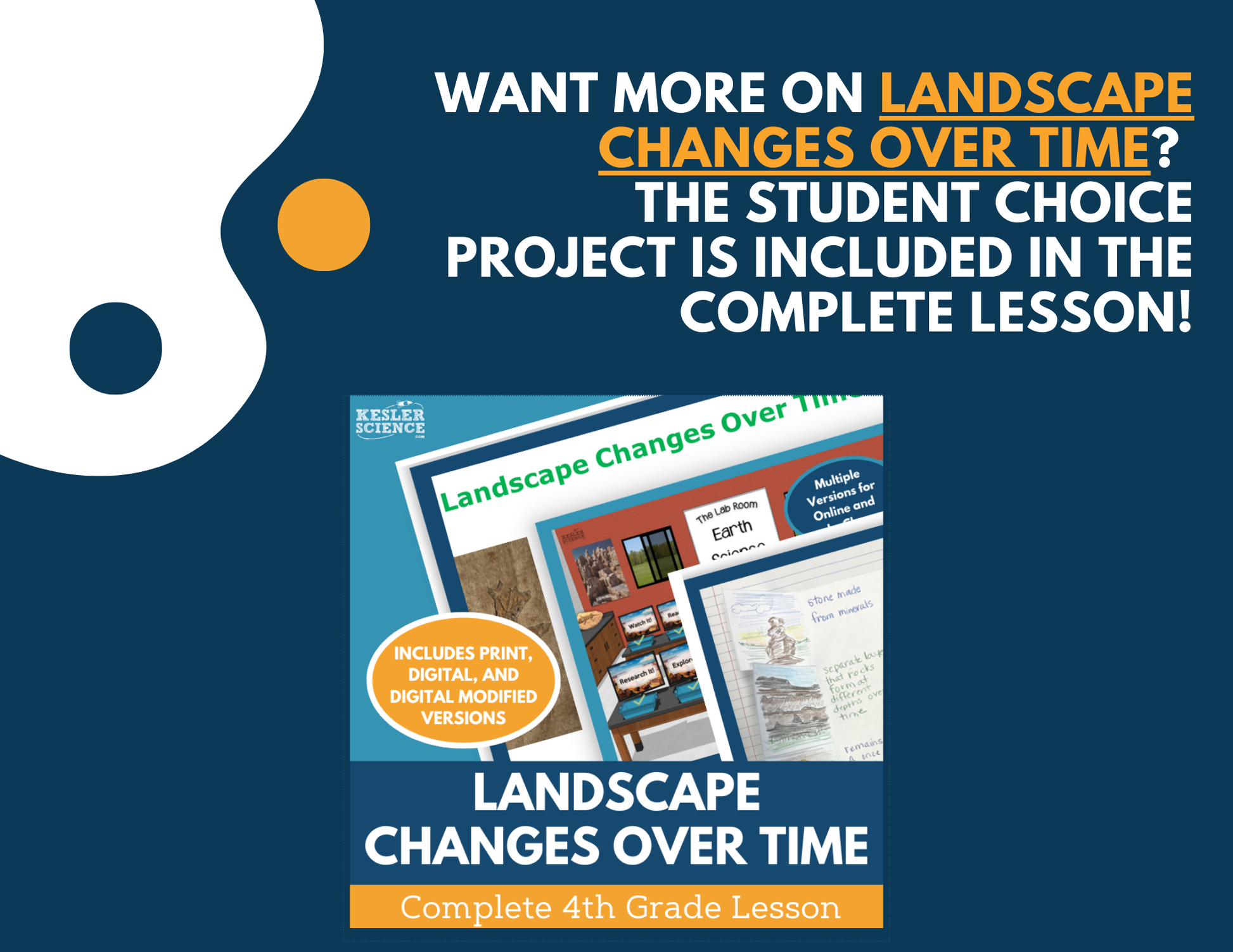 Landscape Changes Over Time - Student Choice Projects - 4th Grade