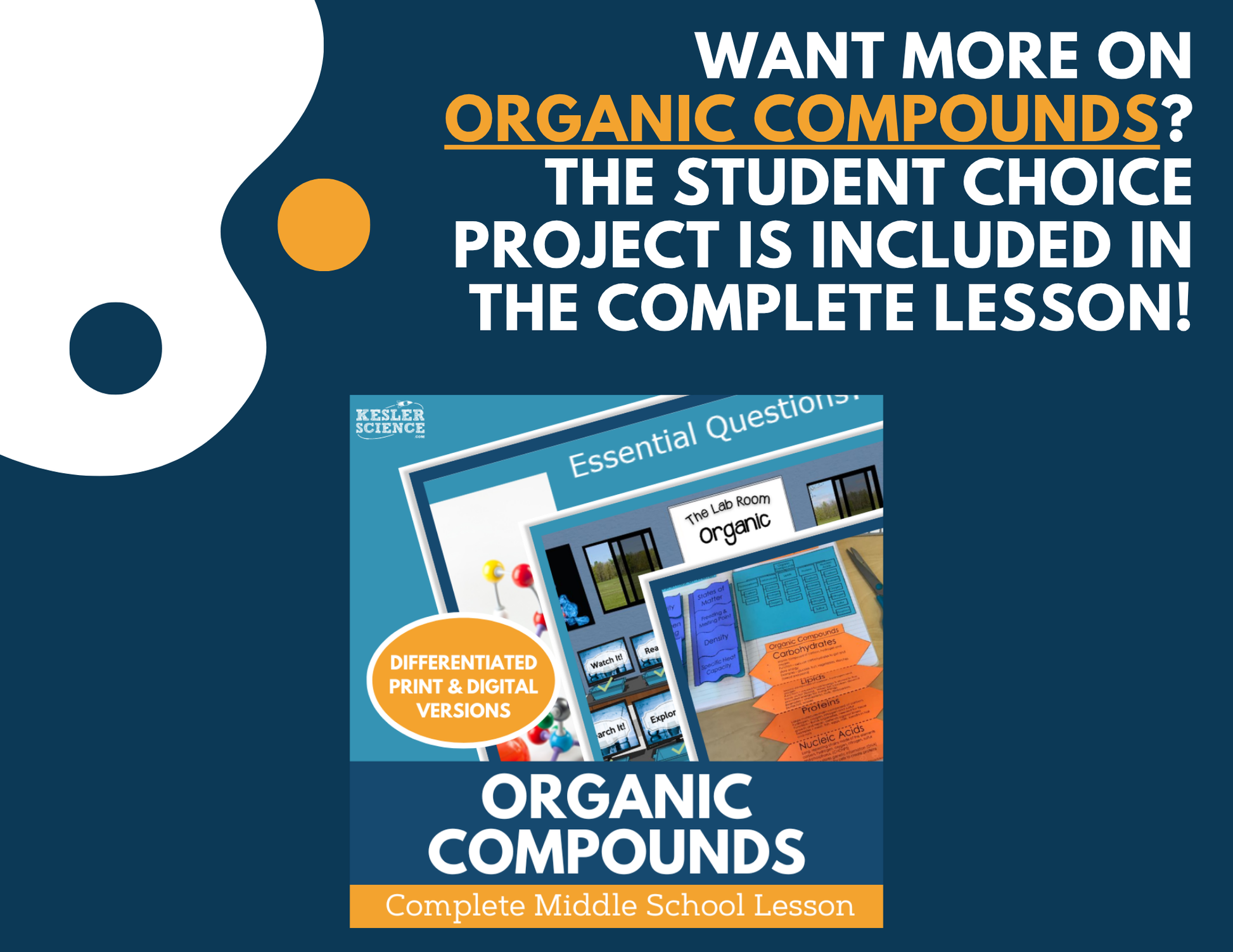 Organic Compounds - Student Choice Projects - MS