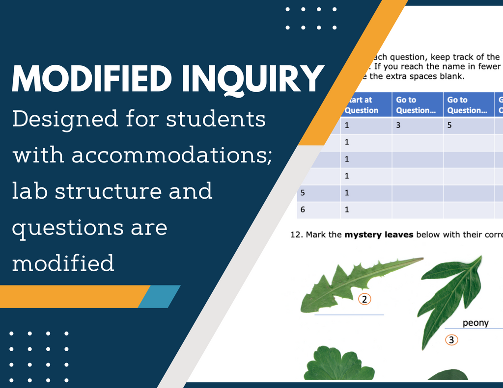 Dichotomous Key Worksheets Inquiry Lab - MS 6-8 Science TEKS