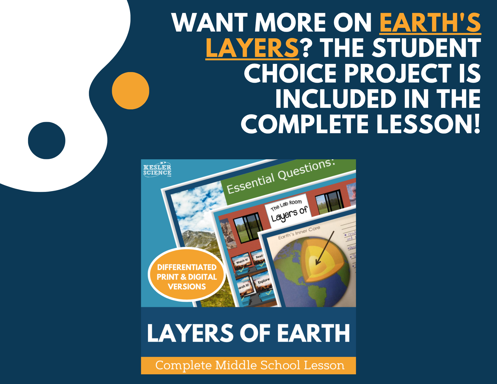 Earth's Layers - Student Choice Projects - MS