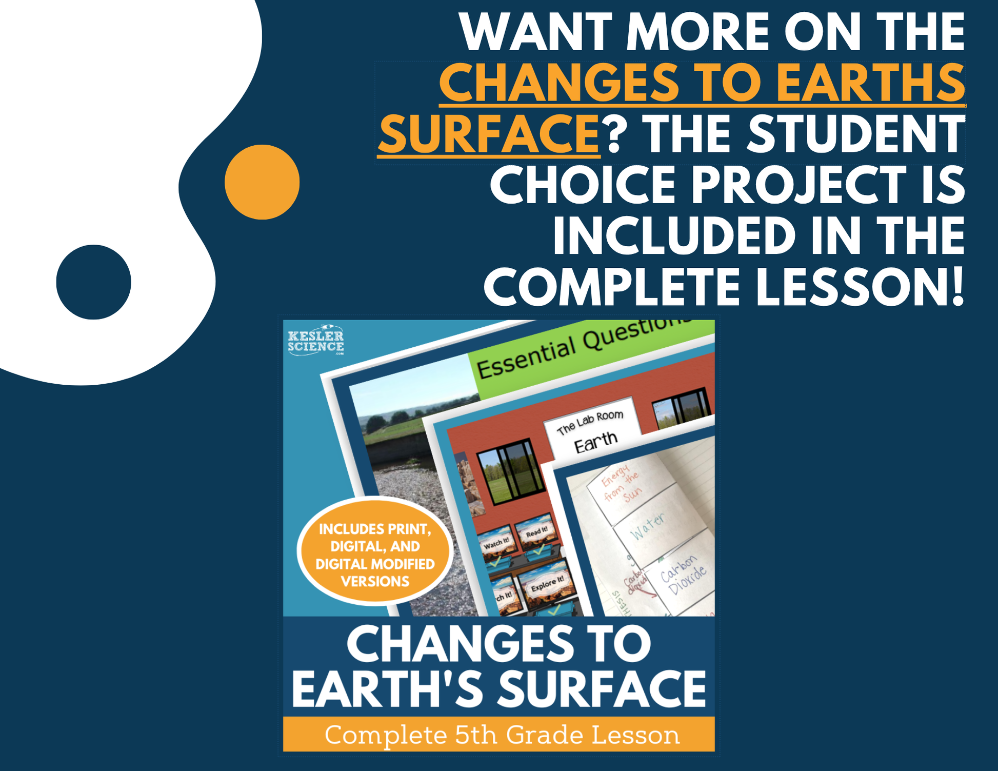 Changes to Earth's Surface - Student-Led Station Lab - 5th Grade