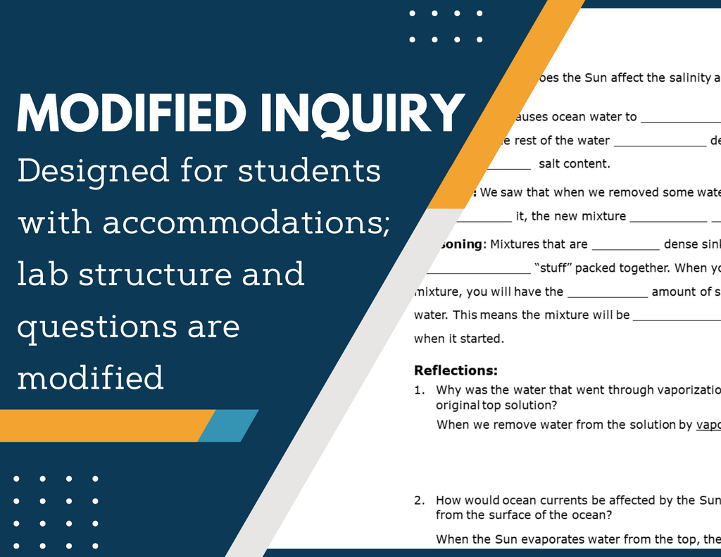 Oceans Inquiry Lab - NGSS MS LS2-4