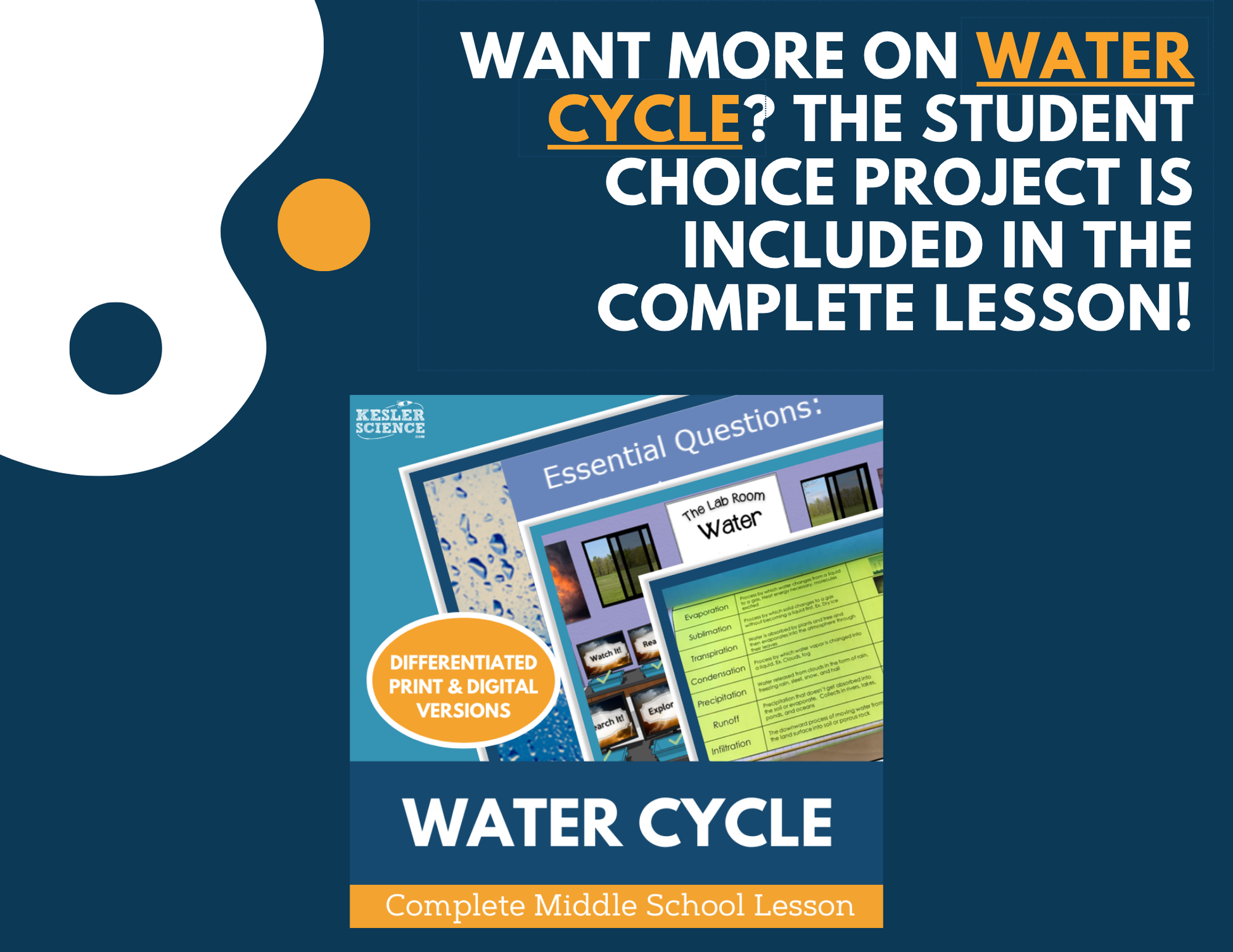 Water Cycle - Student Choice Projects - MS