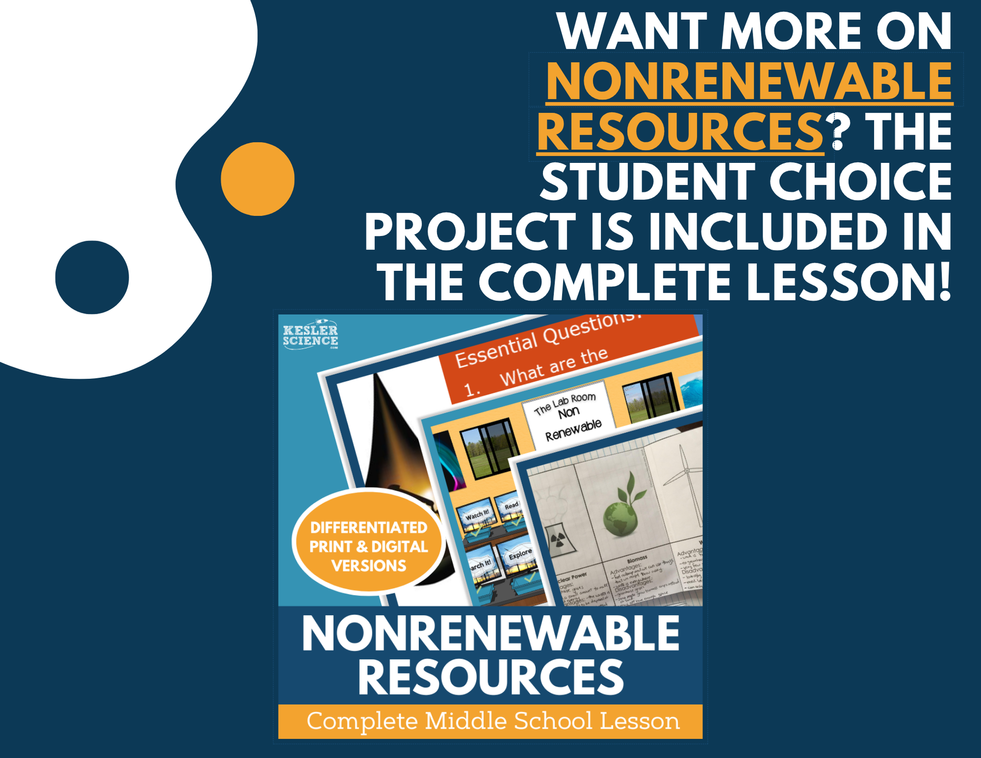 Nonrenewable Energy Resources - Student Choice Projects - MS