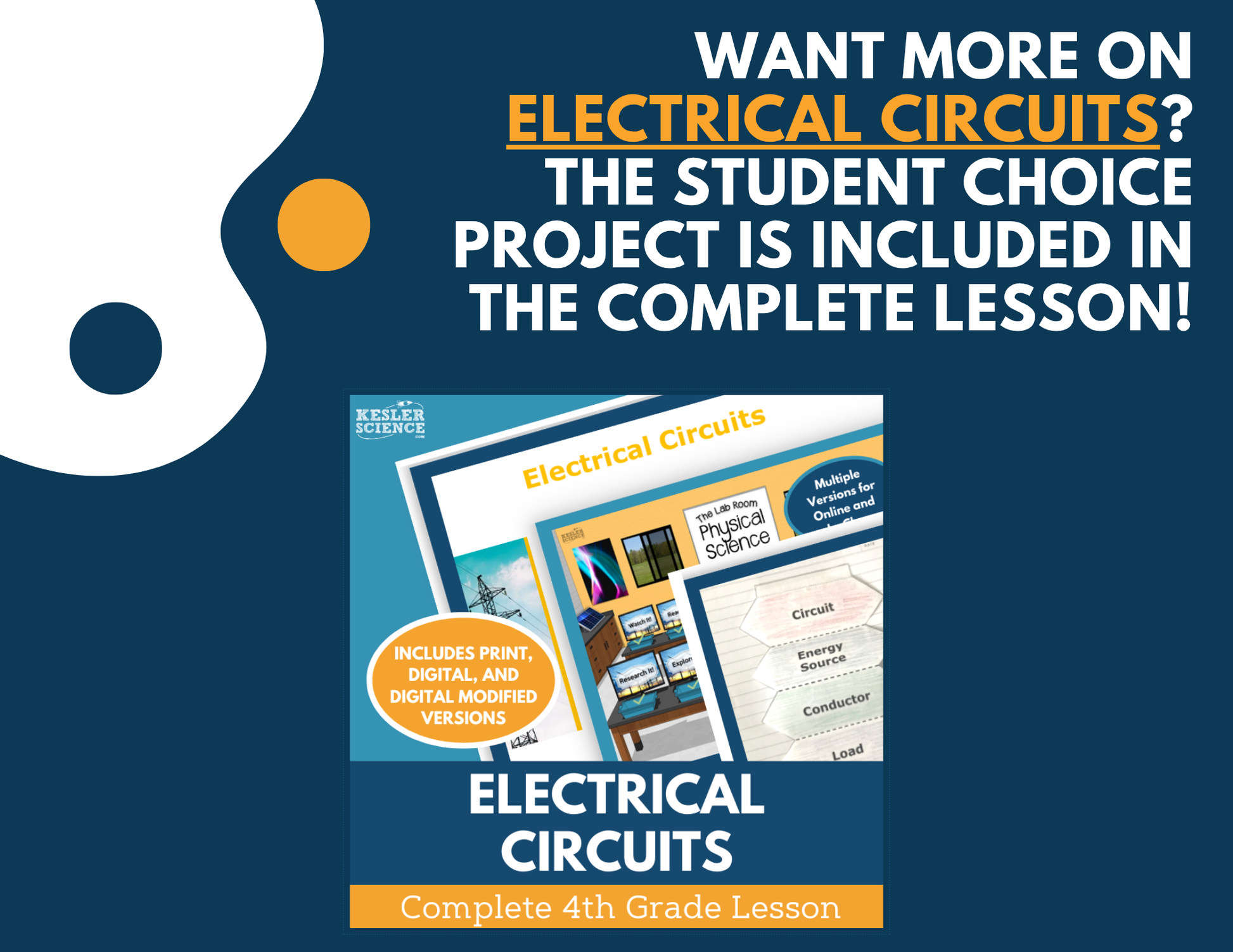 Electrical Circuits - Student Choice Projects - 4th Grade