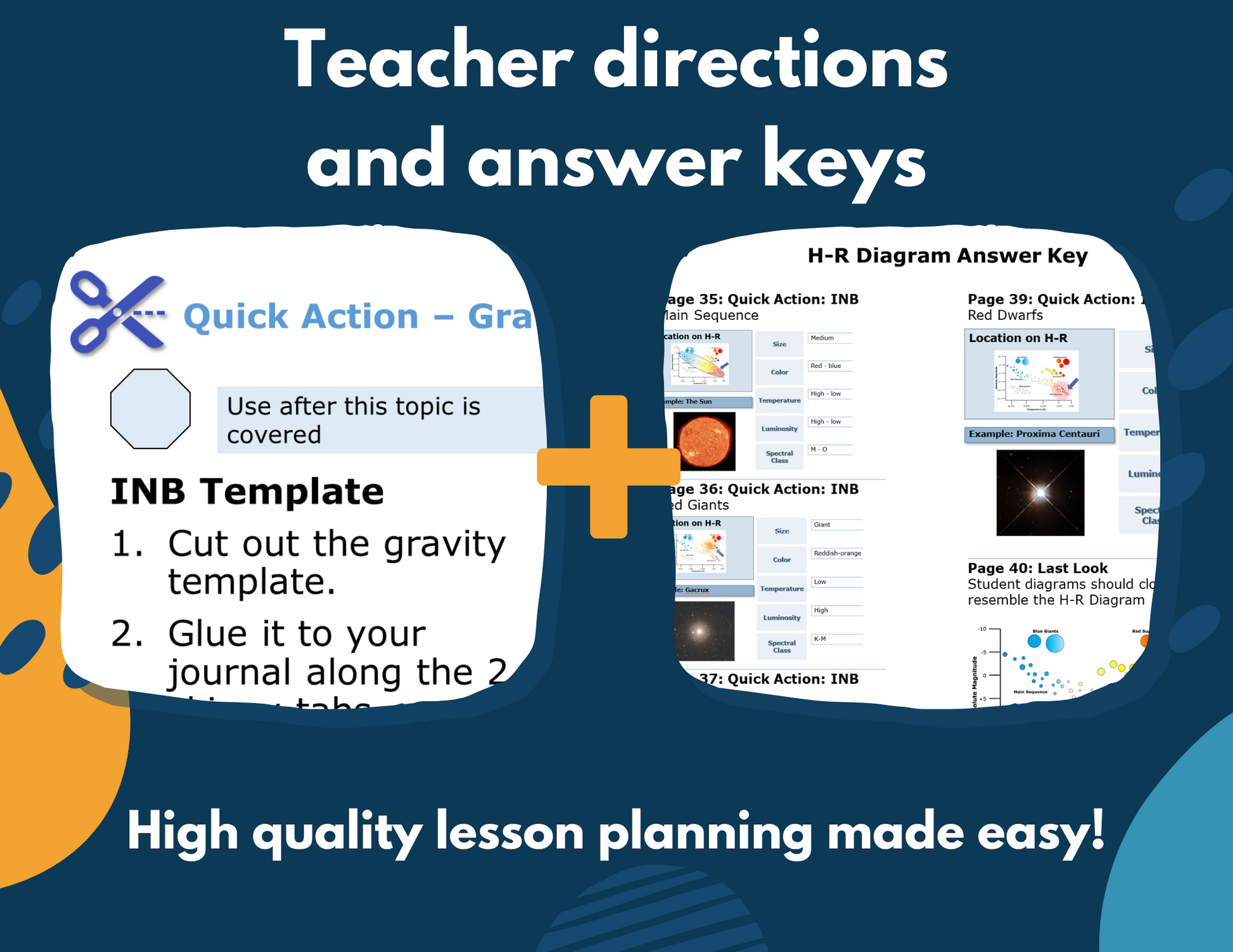Space Interactive Notebook Pages - Digital & Print INB - MS 6-8
