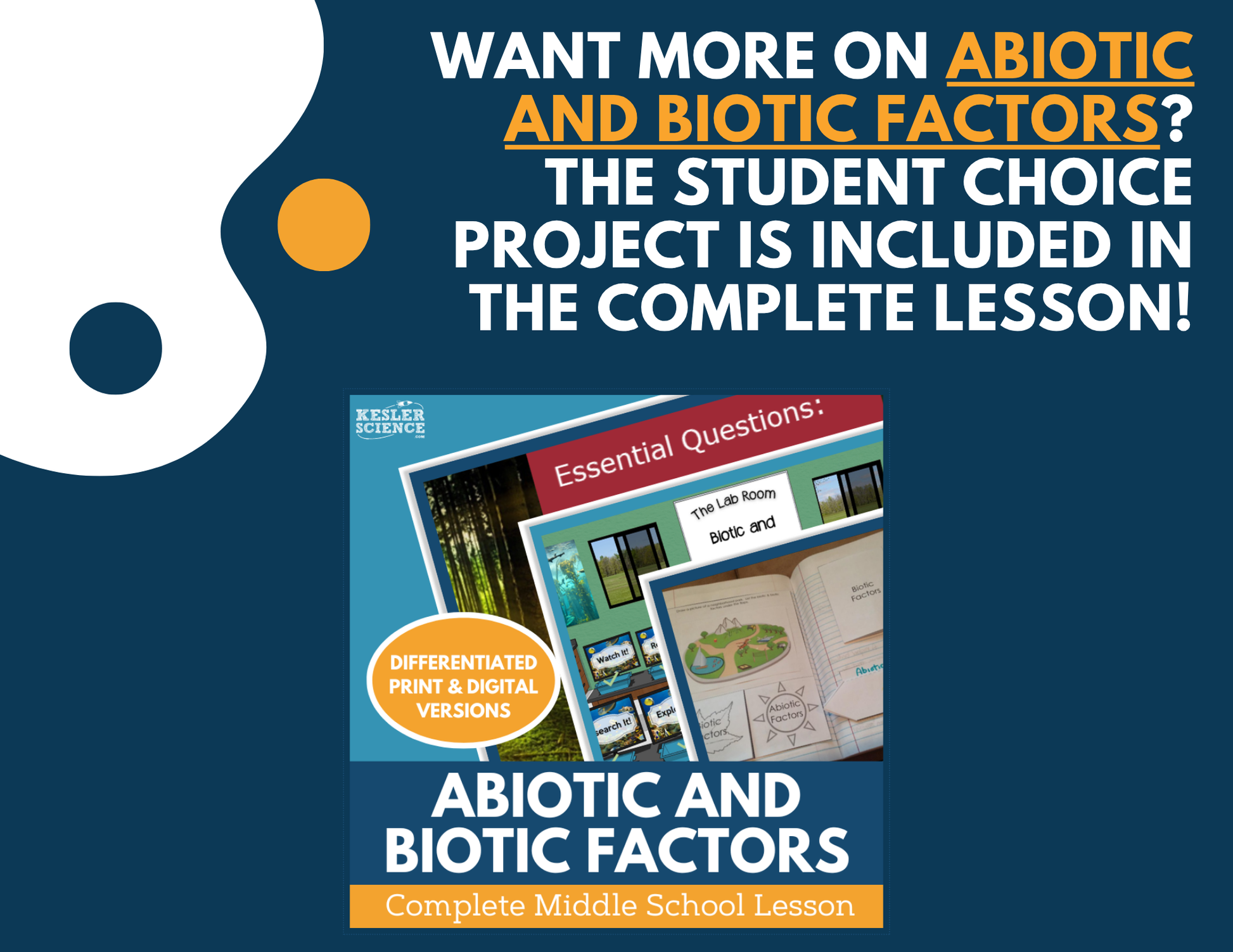 Biotic & Abiotic Factors - Student Choice Projects - MS