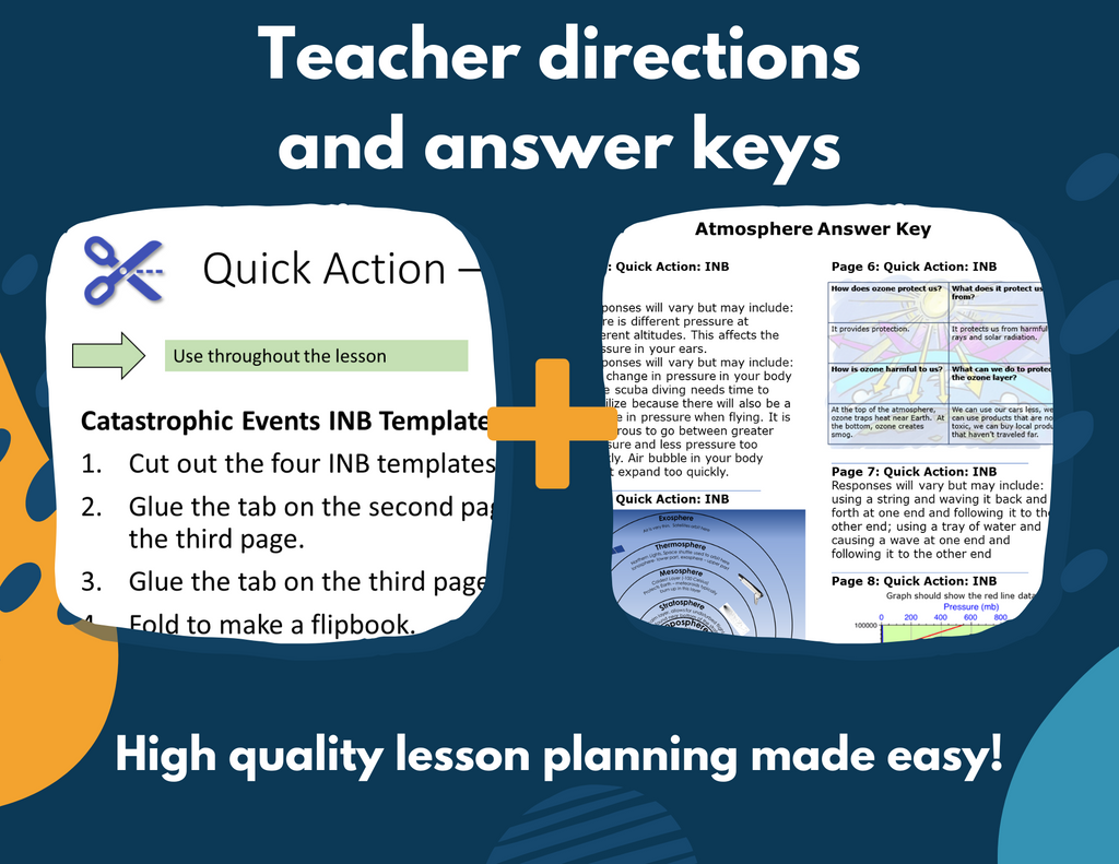 Weather Interactive Notebook Pages - Digital & Print INB - MS 6-8