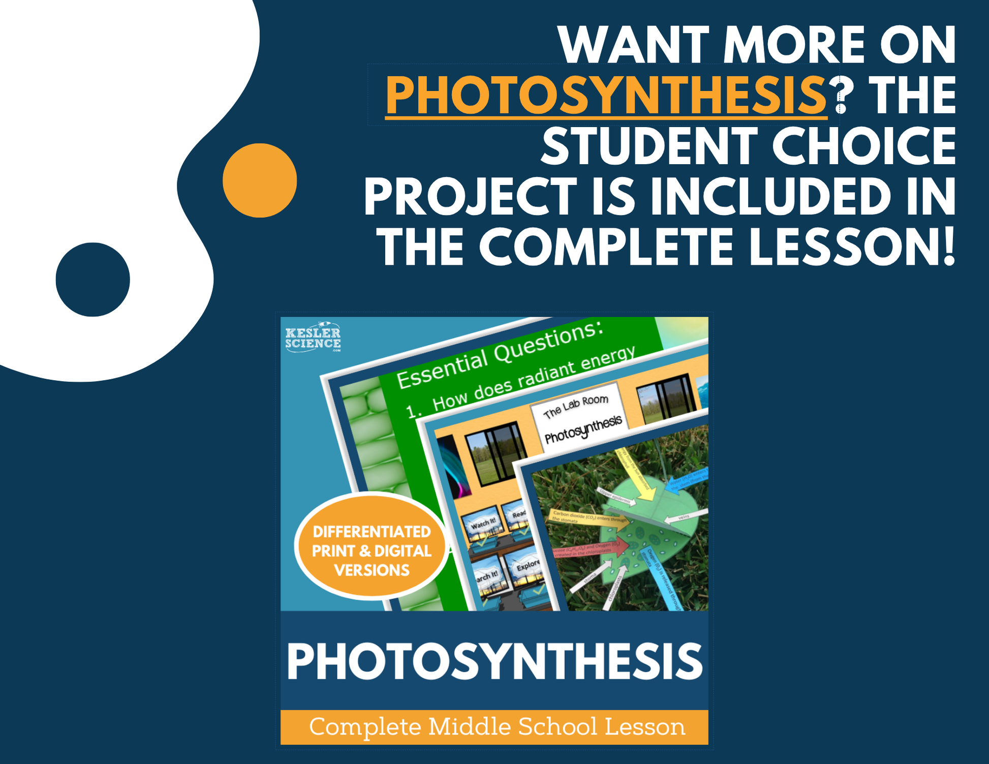 Photosynthesis - Student Choice Projects - MS
