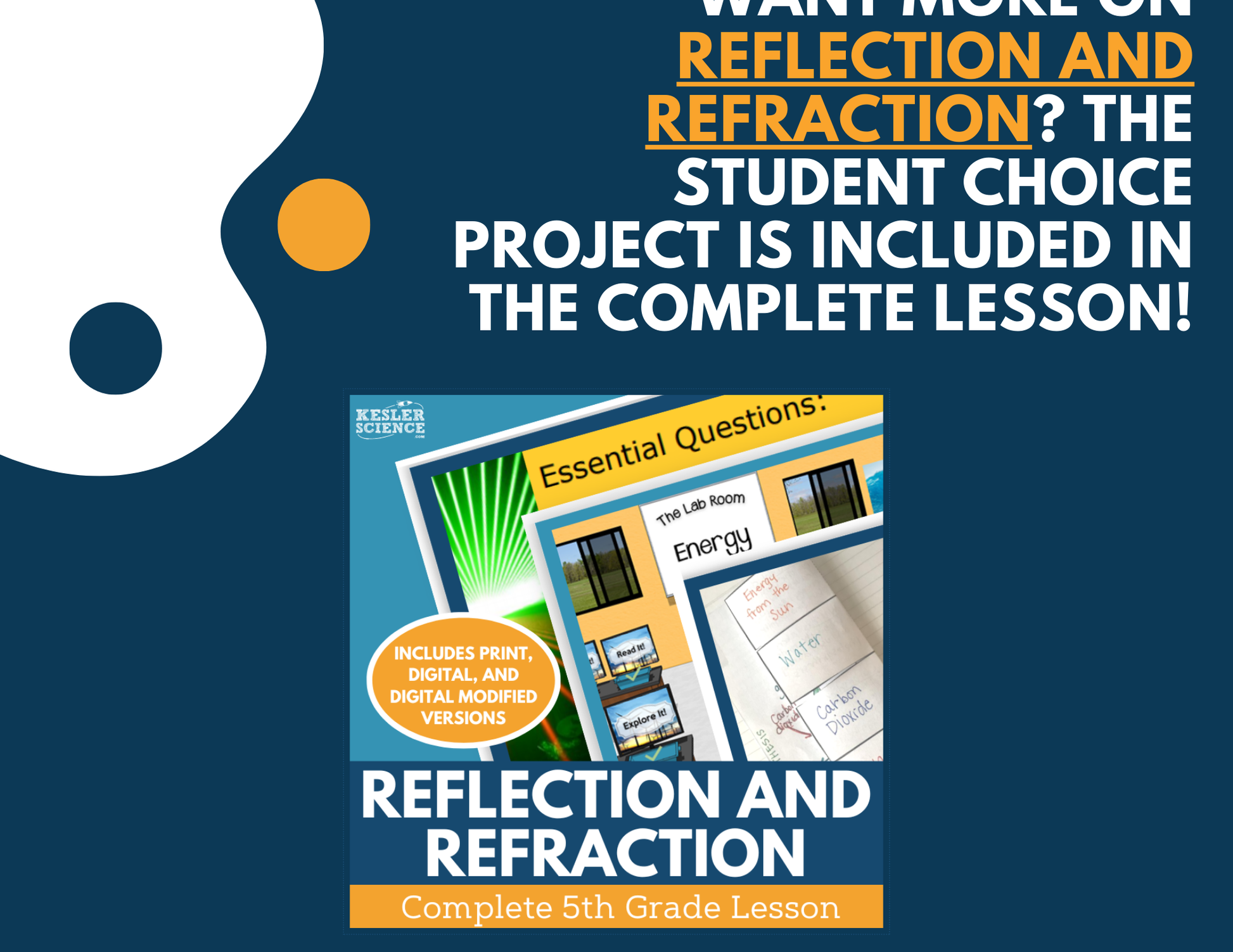 Reflections & Refractions - Student Choice Projects - 5th Grade