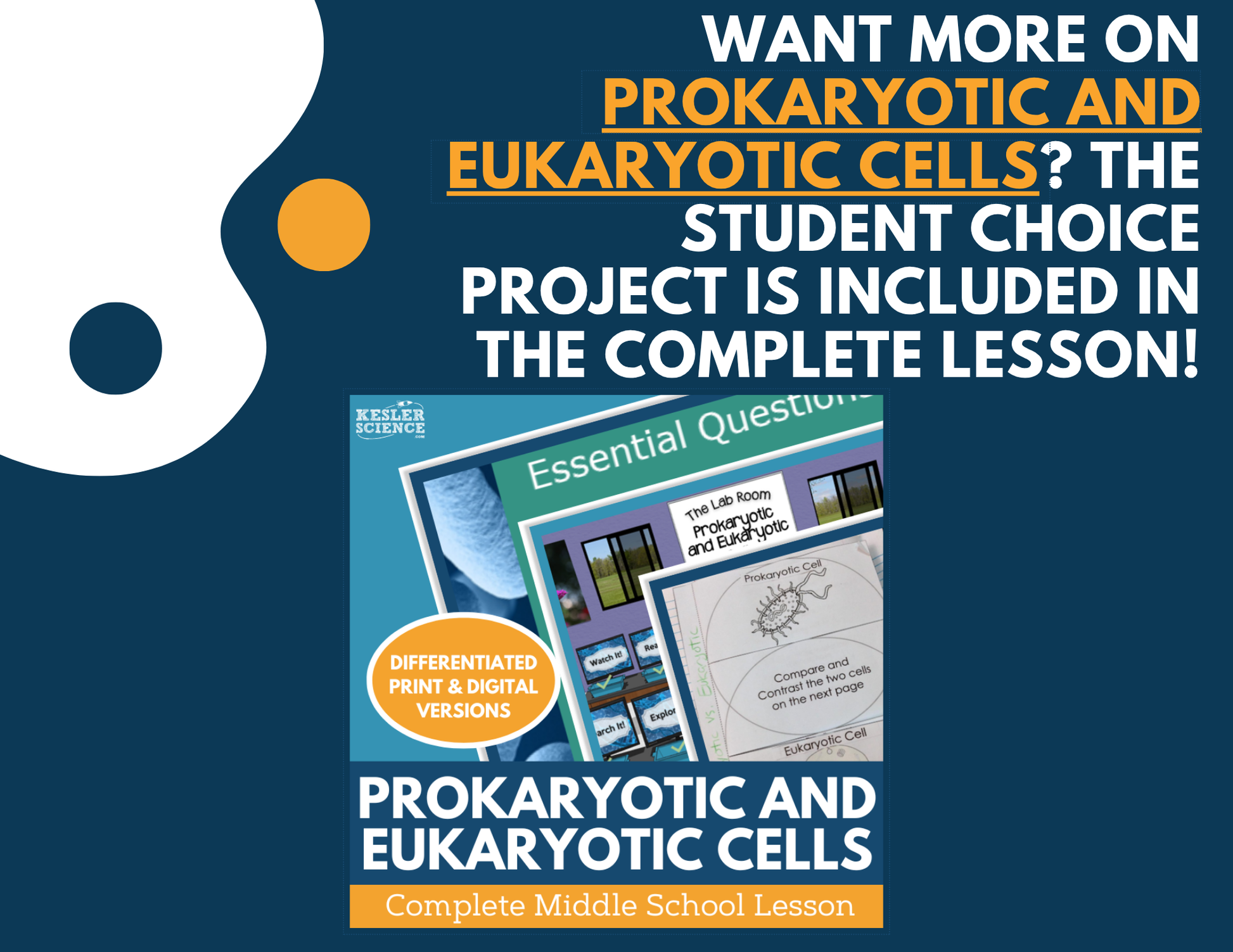 Prokaryotic & Eukaryotic Cells - Student Choice Projects - MS