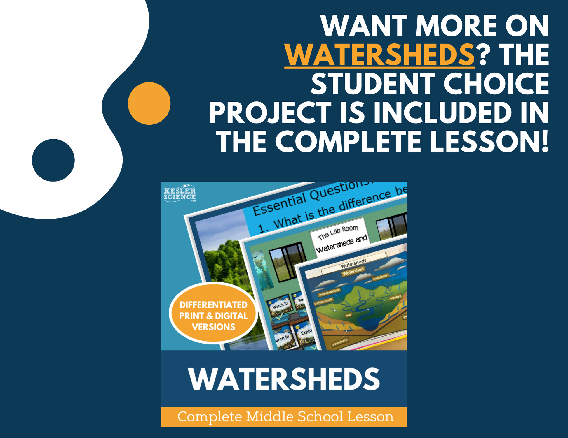 Watersheds & Human Impact - Student Choice Projects - MS