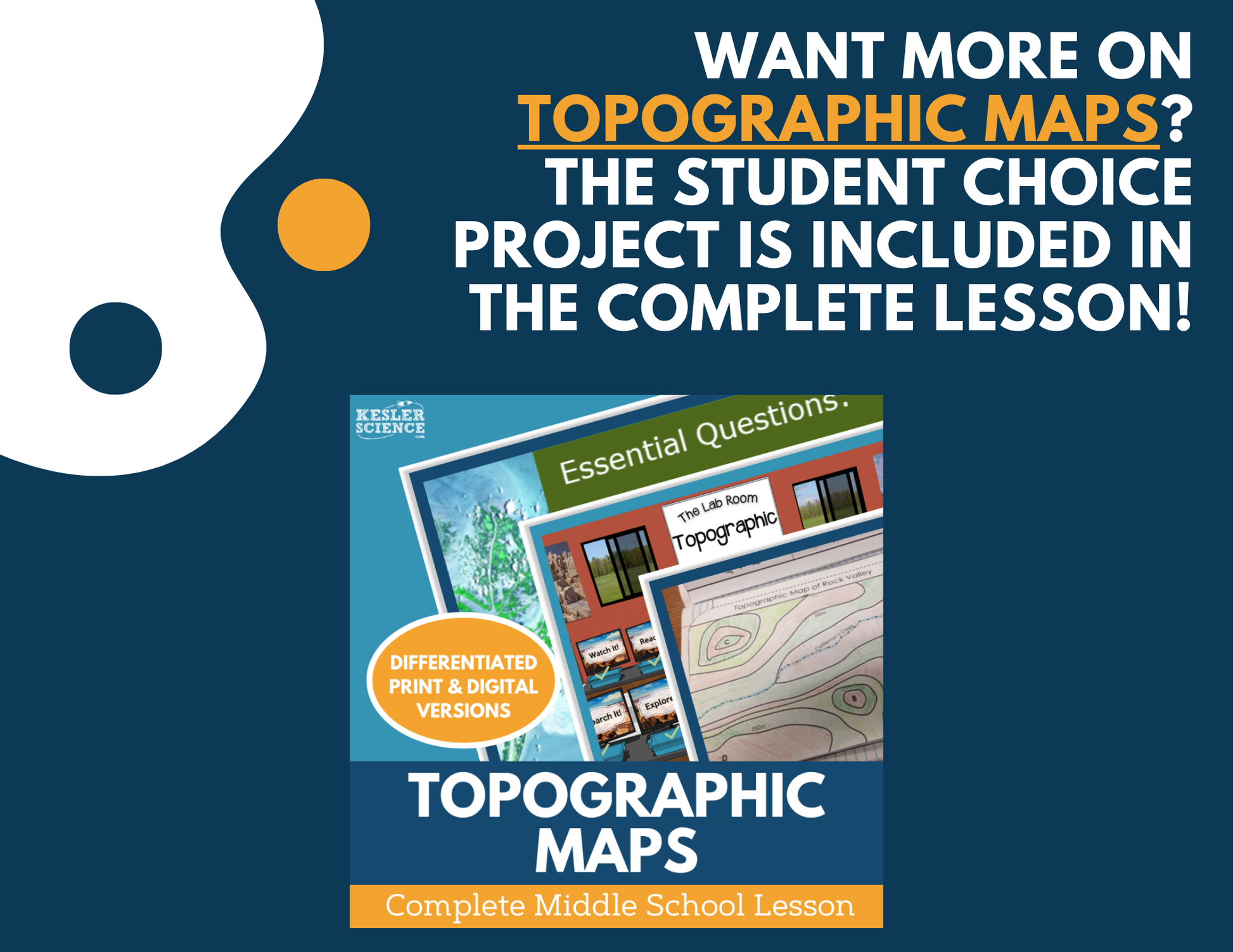 Topographic Maps - Student Choice Projects - MS