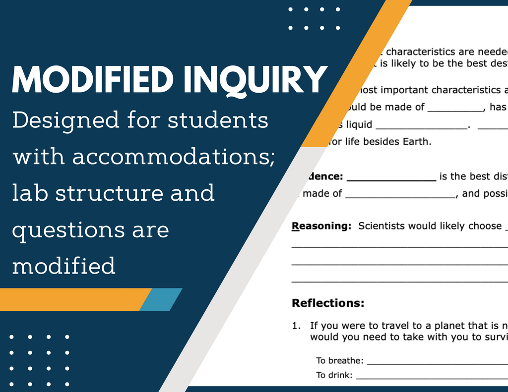 Objects That Support Life Inquiry Lab - MS 6-8 Science TEKS