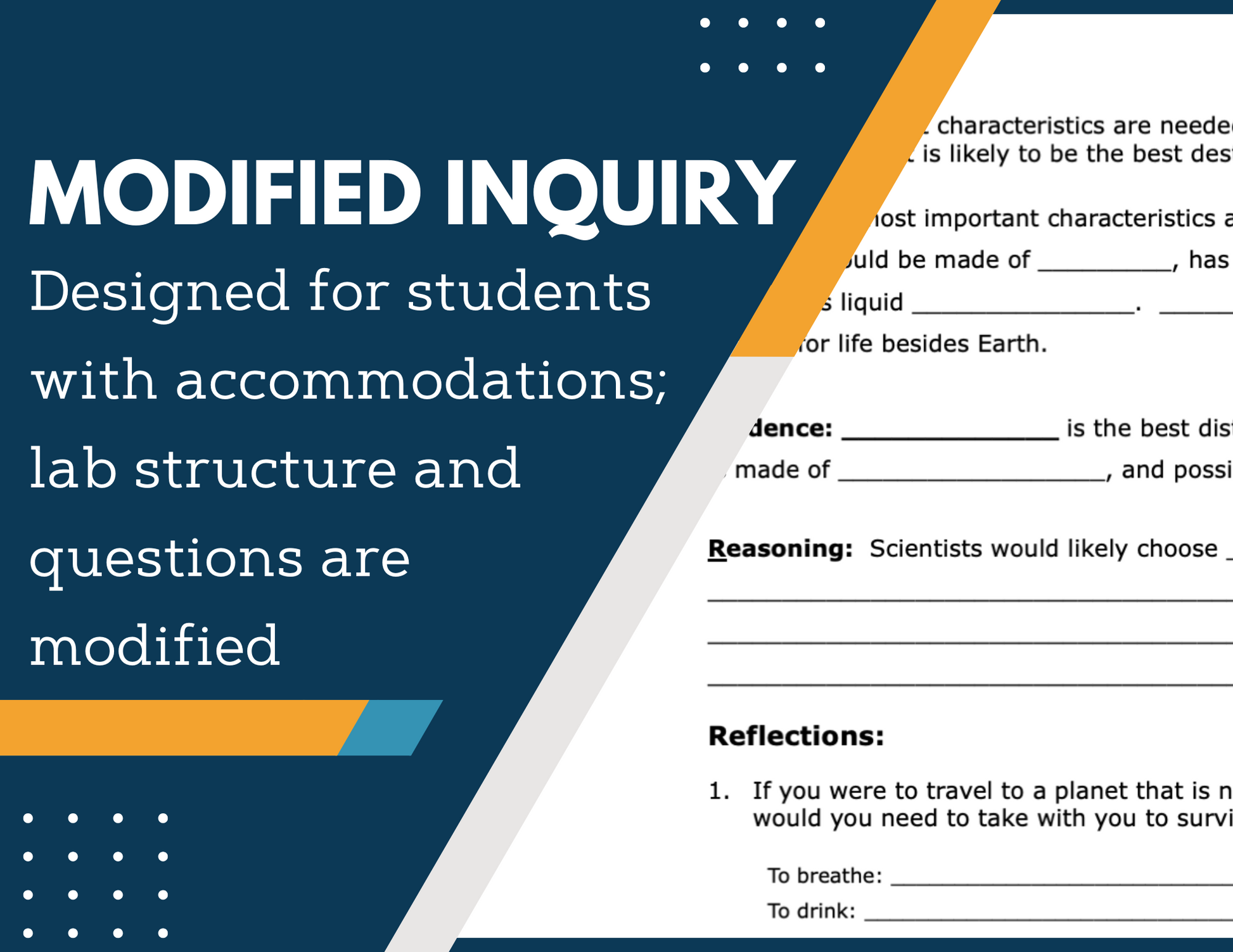 Objects That Support Life Inquiry Lab - MS 6-8 Science TEKS