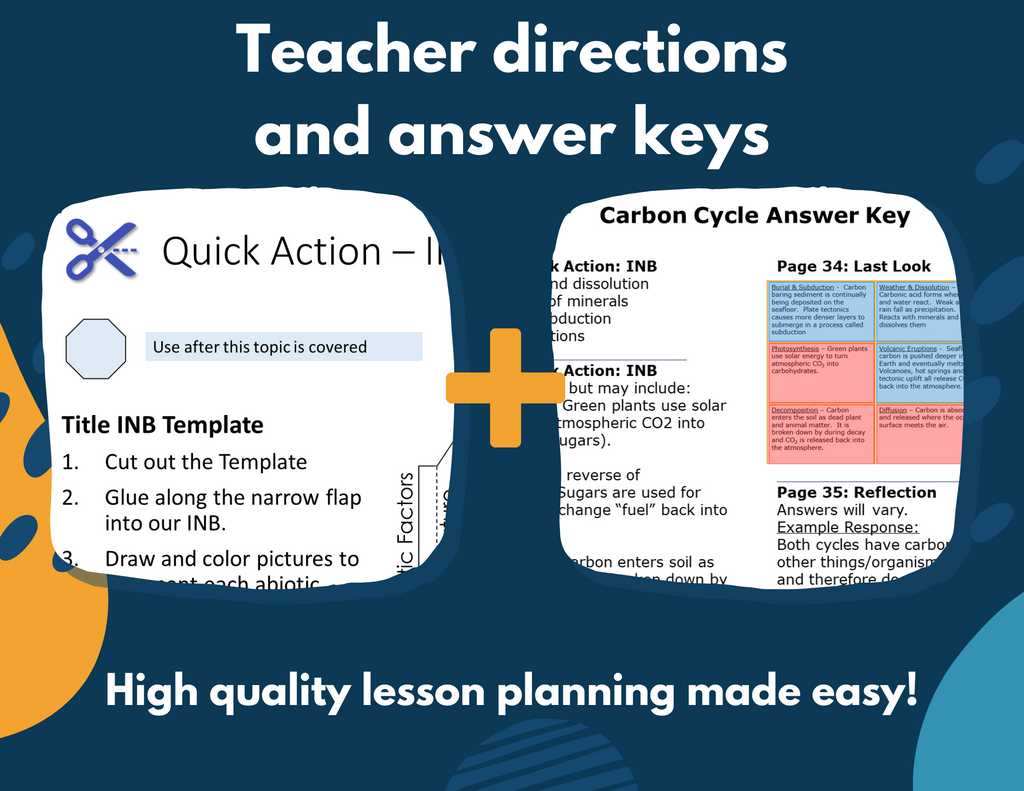 Ecosystems Interactive Notebook Pages - Digital & Print INB - MS 6-8