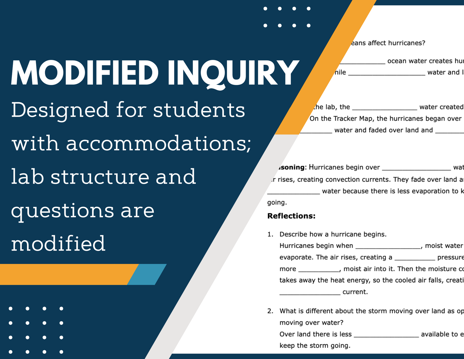 Weather Bundle - Print Inquiry Labs with CER - Grades 6-8