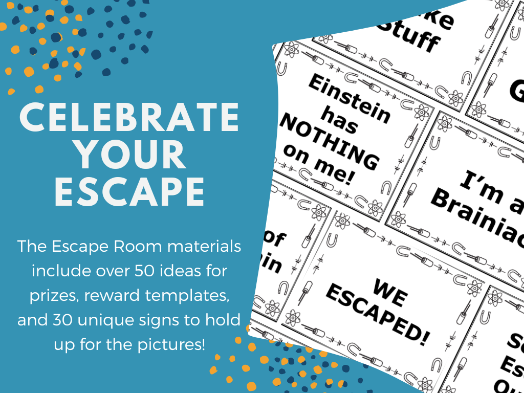 Graphing Escape Room - 6th 7th 8th Grade Science Activity