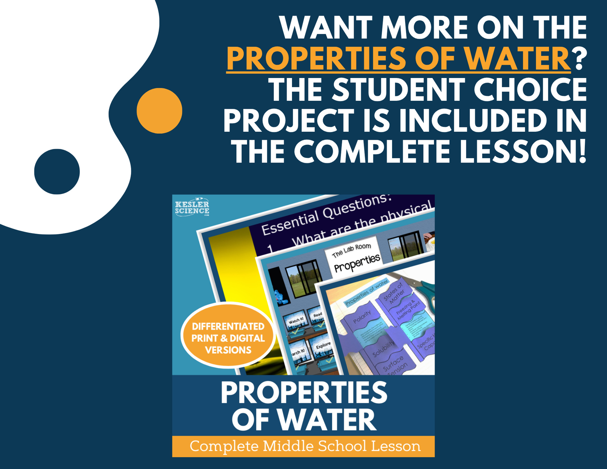 Properties of Water - Student Choice Projects - MS