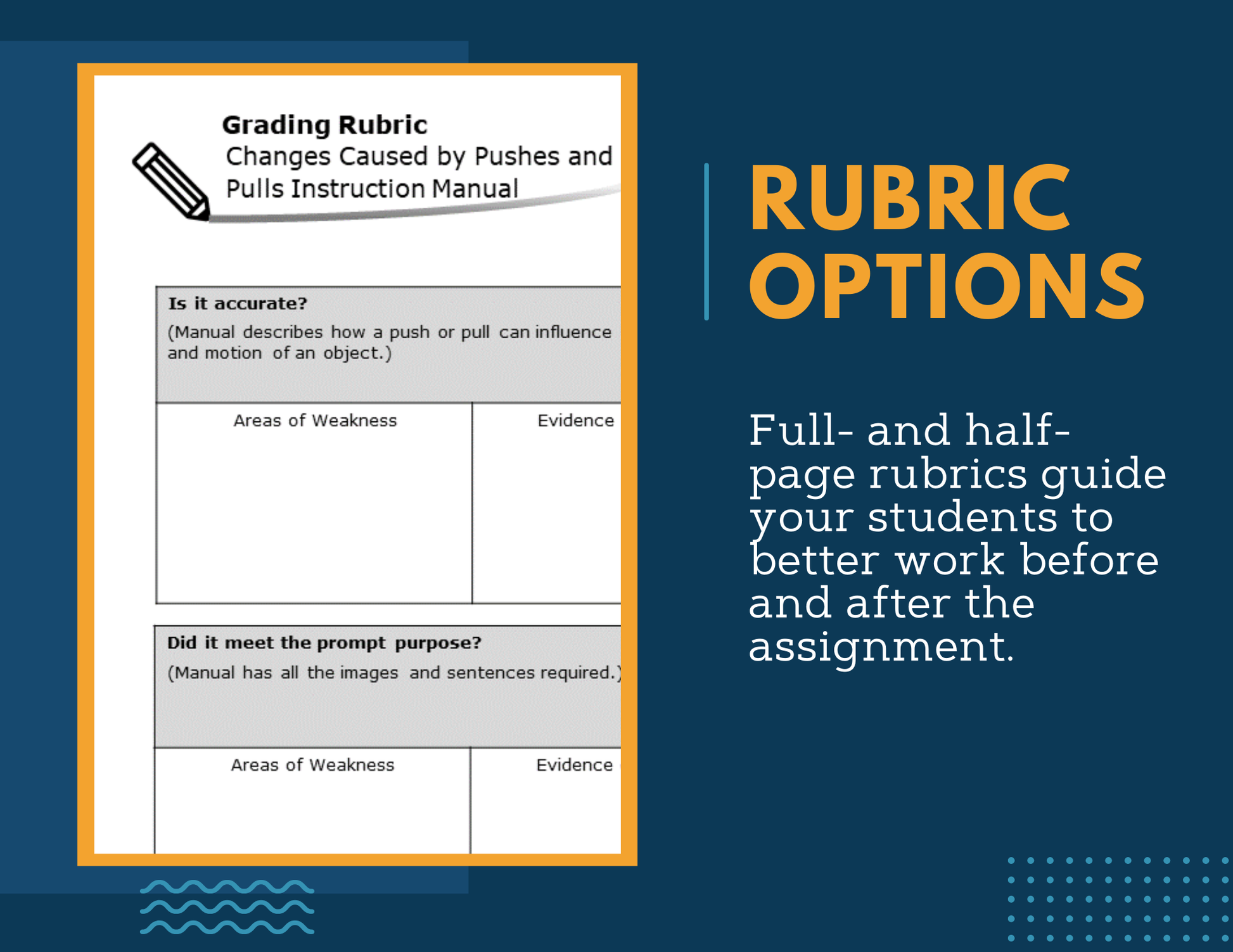 Writing Prompts - Changes Caused by Pushes & Pulls - 3rd Gr