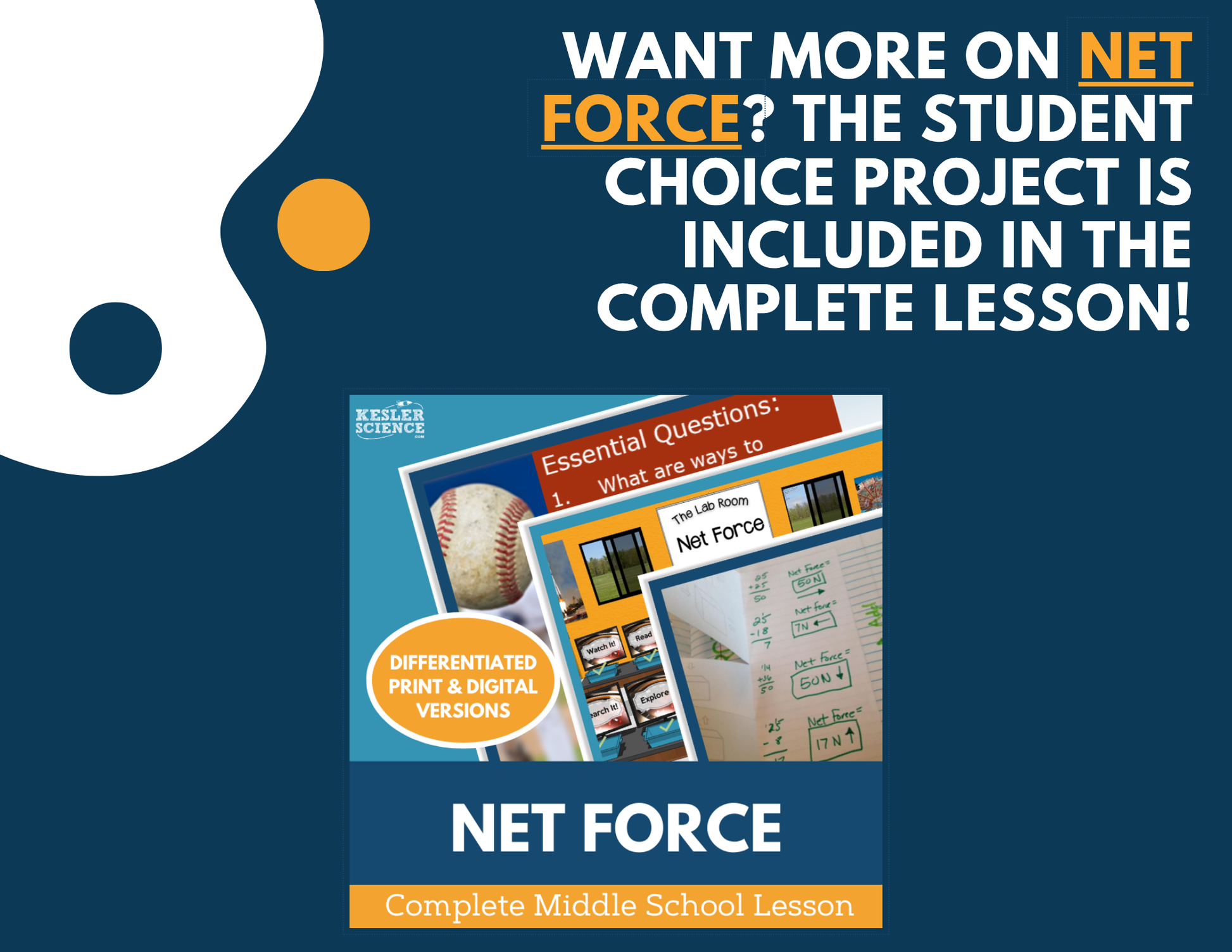 Net Force - Student Choice Projects - MS