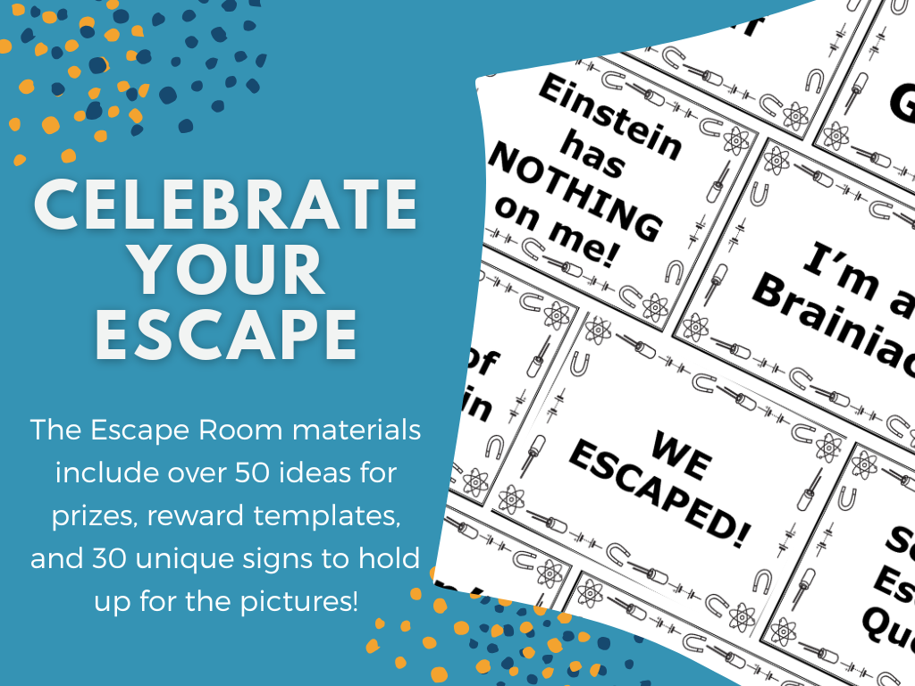 Atoms Escape Room - 6th 7th 8th Grade Science Review Activity