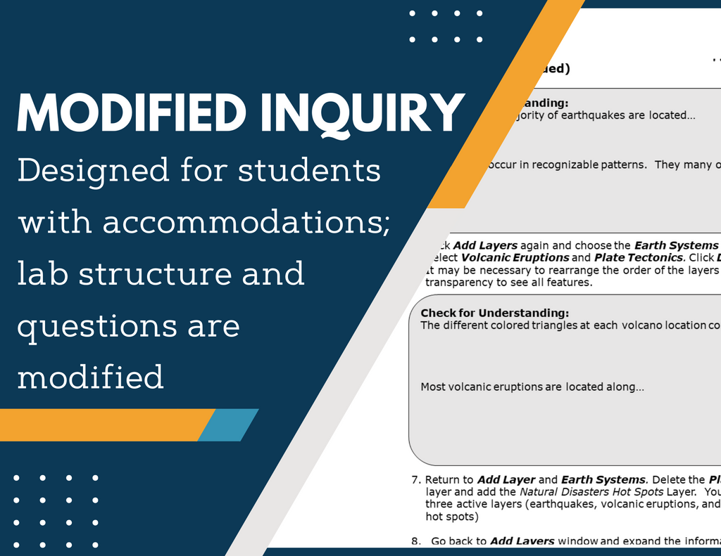 Natural Hazards Inquiry Lab - NGSS MS ESS3-2