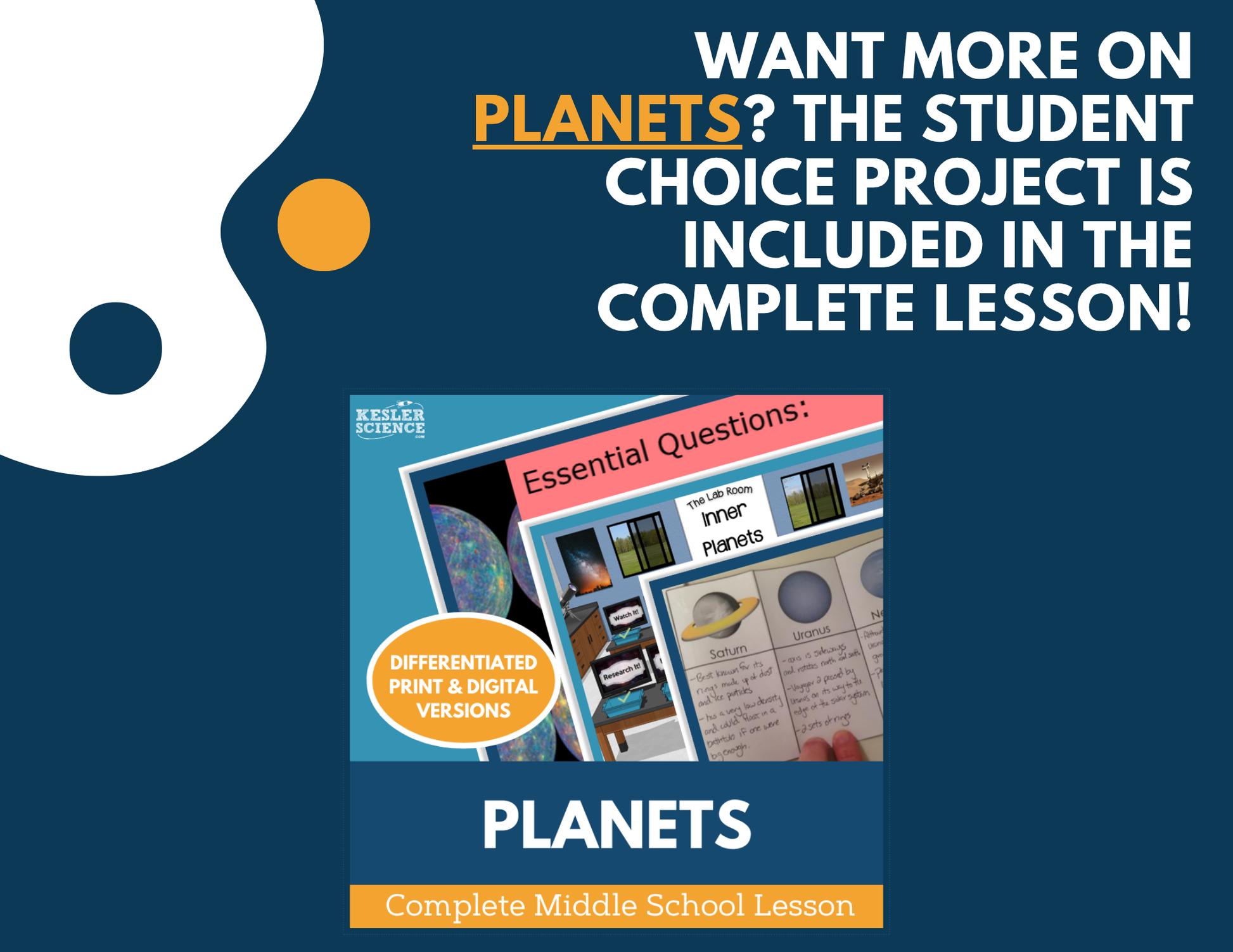Planets - Student Choice Projects - MS