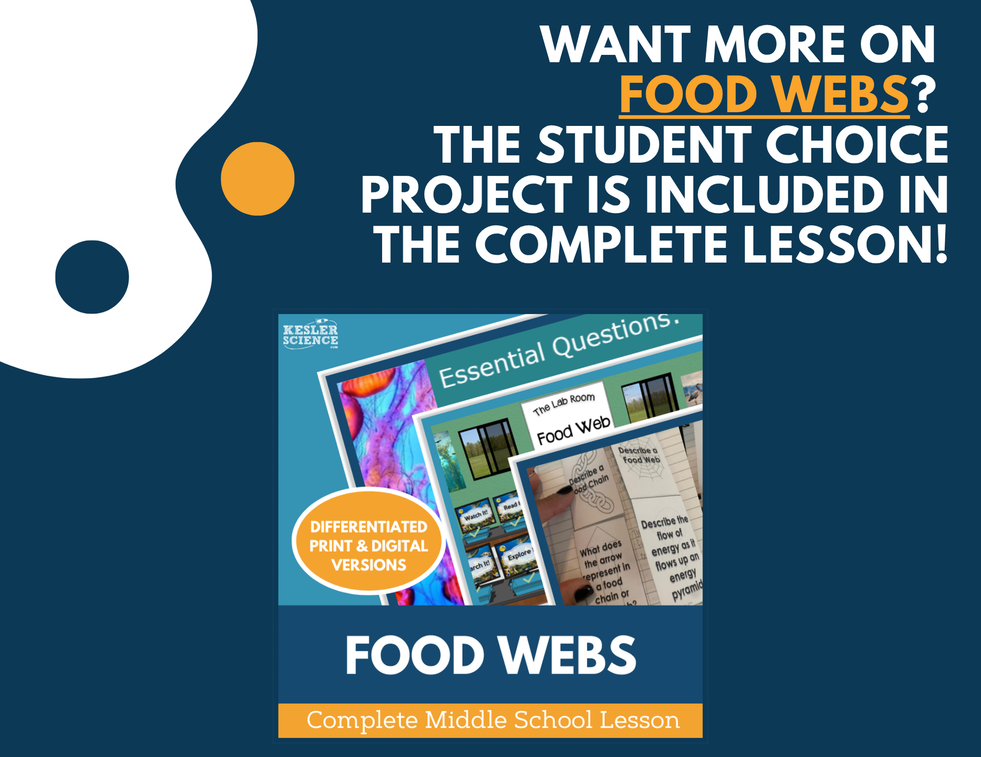 Food Webs - Student Choice Projects - MS