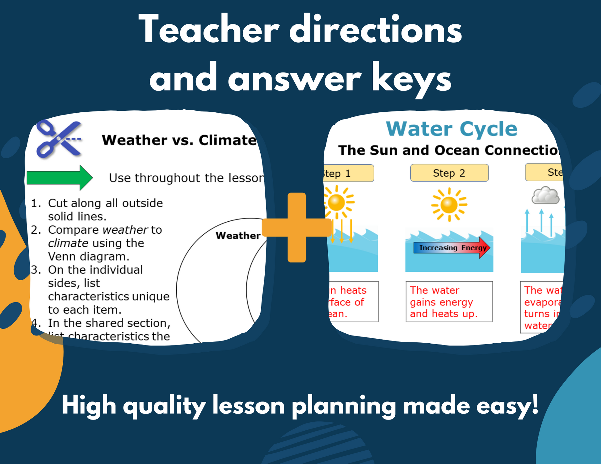 5th Grade Earth Science Interactive Notebook Set - Digital & Print INB