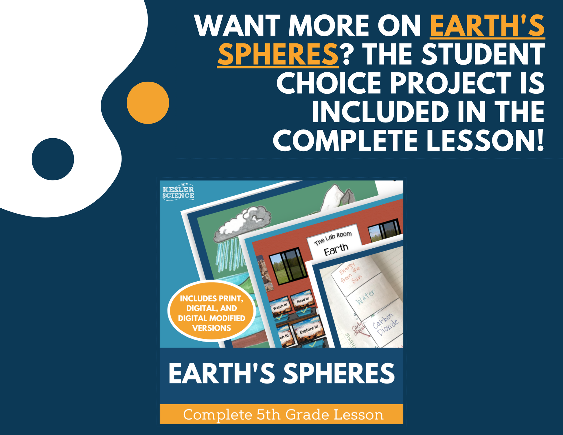 Earth’s Spheres - Student Choice Projects - 5th Grade